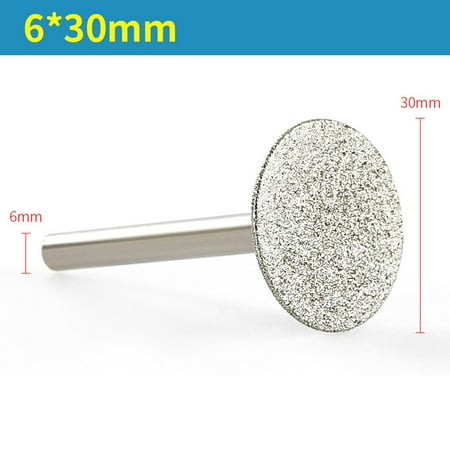 

Goodhd 1PC 6-30mm Diamond Burr Carving Grinding Bit 6mm Shank for Engraving Grinder