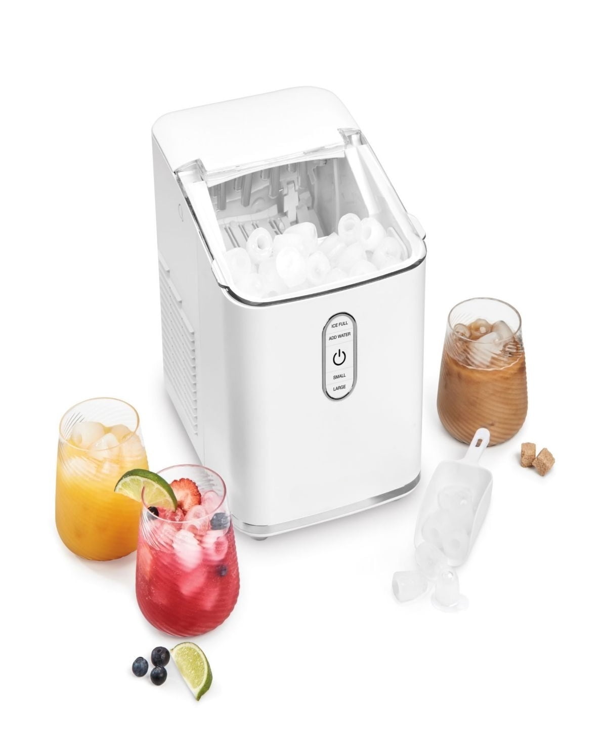 Compact Bullet Ice Cube Maker, Make Small and Large Ice Cubes in Minutes, Ideal for Entertaining and Home Use