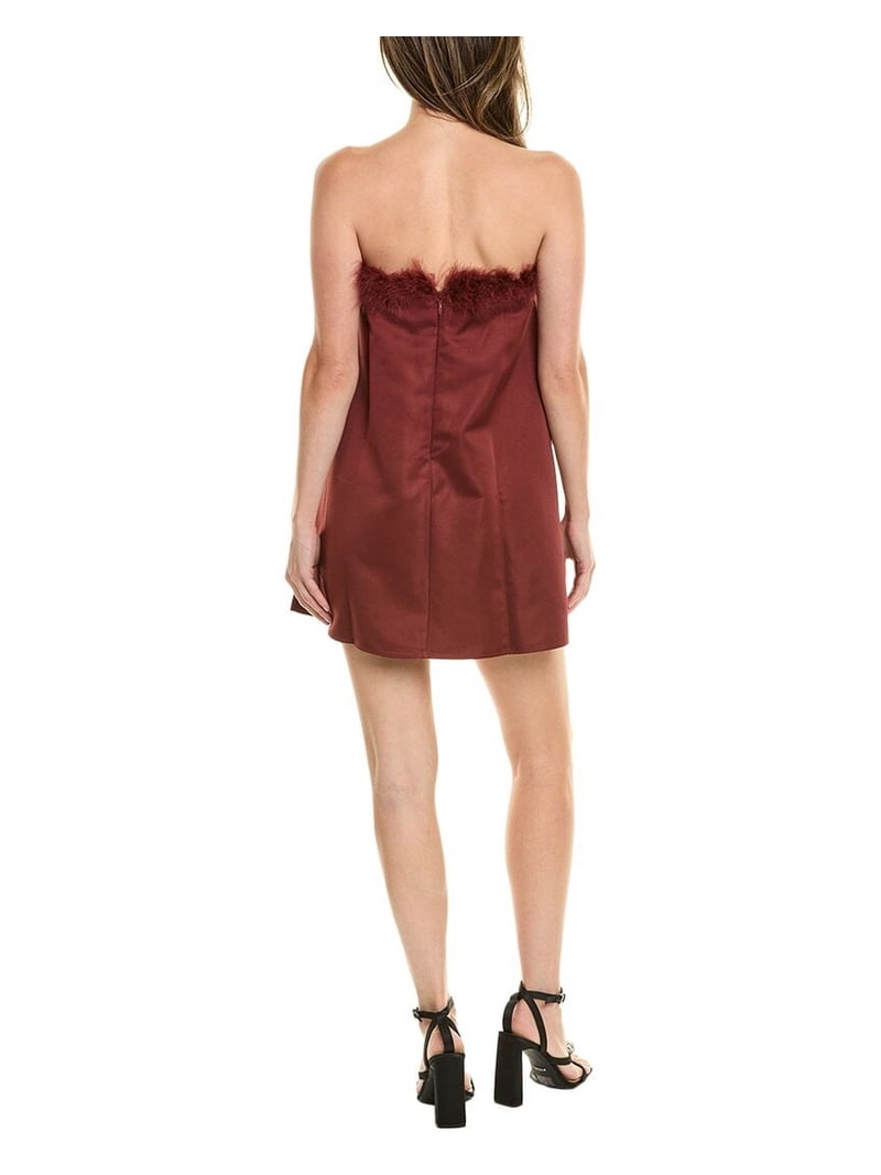 WeWoreWhat womens Strapless Mini Dress, 4, Brown - Walmart.com