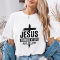 thumbnail image 4 of Jollimate Jesus Changed My Life Shirt, Women's Jesus Tee, Religious Gift For Her, Faith Gift, 4 of 6