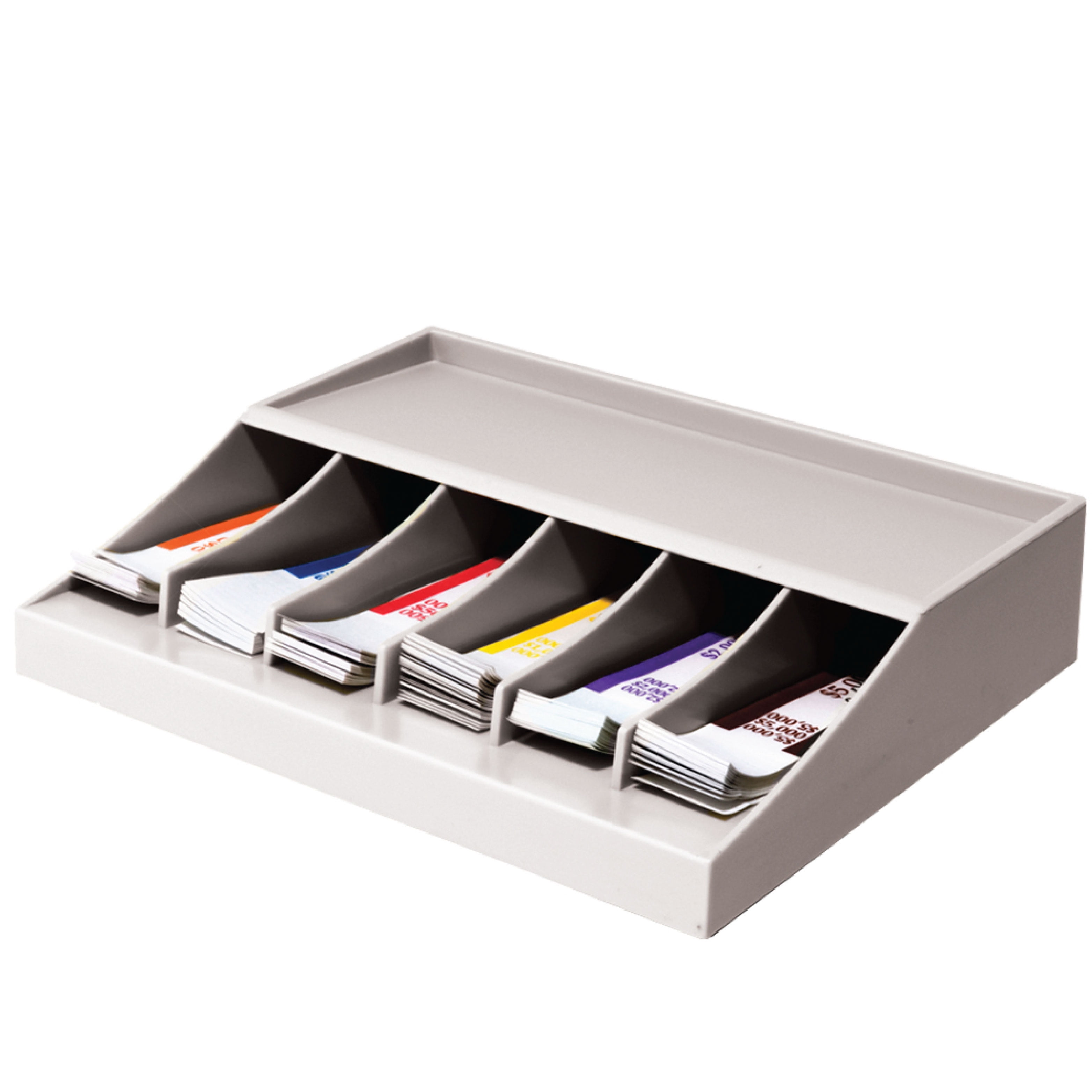 BankSupplies Bill Strap Rack Champagne Money Band Organizer