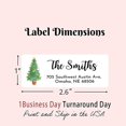 Personalized Christmas Return Address Labels Holiday Return Address