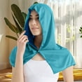 thumbnail image 2 of Haut à Capuche avec Protection Solaire pour Femmes, Manches 3/4, Col Rond, Séchage Rapide, Mode Décontractée, Vert Militaire, 2 of 6