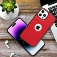 thumbnail image 6 of for iPhone 14 Pro Max Case PU Leather Vegan Slim Logo View Luxury Elegant Classic Screen Protector Protective Phone Case (2022) 6.7" - Red, 6 of 12