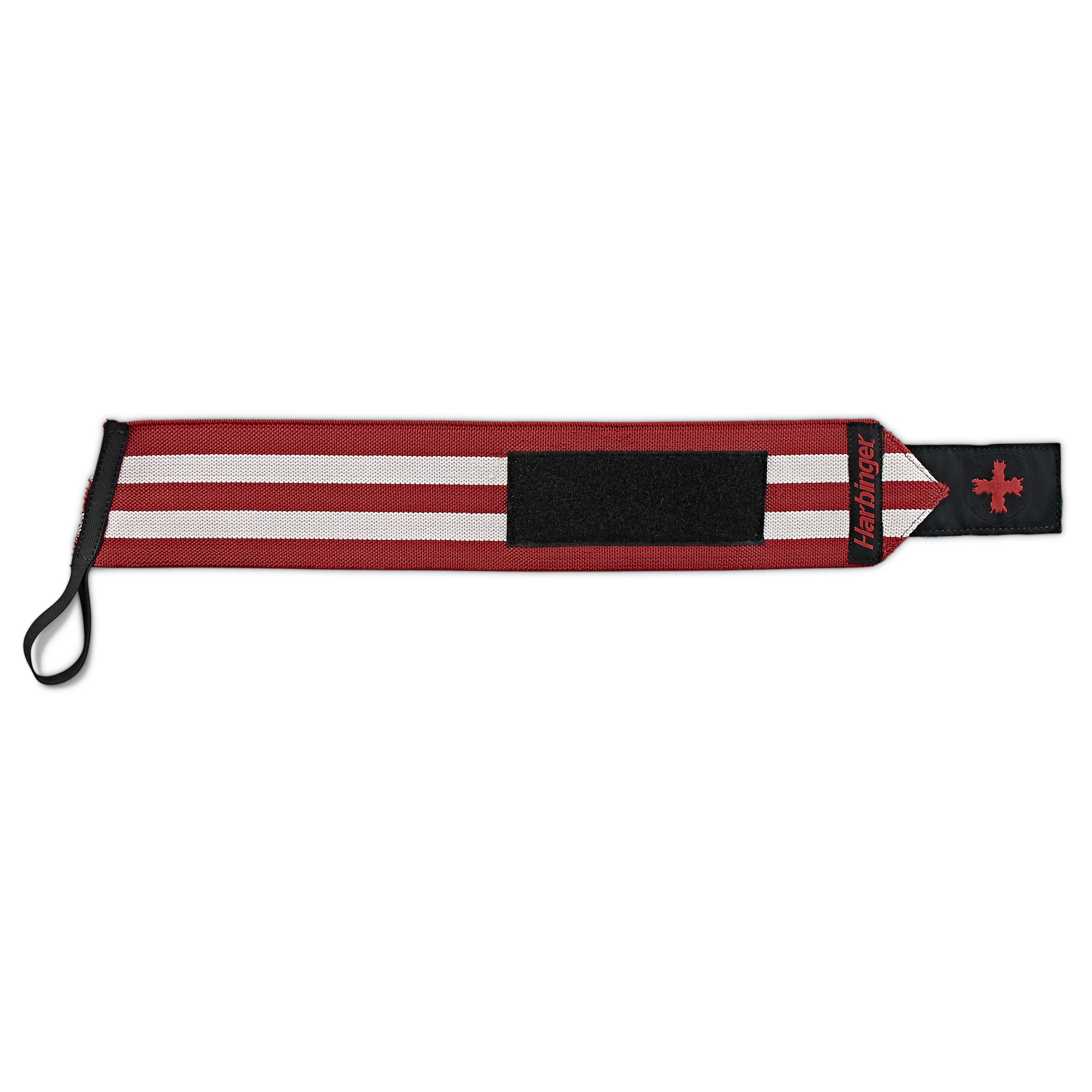 Harbinger Red Line Weightlifting Wrist Wraps, 18" Flag
