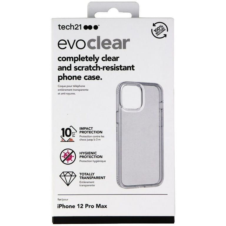 Tech21 EvoClear Case For IPhone 16 Pro Max – Crystal Clear Anti-Yellowing Protection With 12ft Drop Protection
