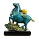 thumbnail image 1 of Figura de caballo, estatua de animal, resina, figura de Feng Shui chino, decoración de mesa. Azul, 1 of 8