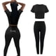 thumbnail image 1 of Traje de Yoga para niñas y ropa para ejercicio, ropa para ejercicio, mallas de manga corta, pantalón, conjuntos deportivos para Soledad Traje de entrenamiento para mujer, 1 of 10
