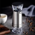 thumbnail image 2 of Silver Electric Coffee Grinder Stainless Steel Adjustable Hand Grinder Coffee Maker Bean Grinder Mill M40415, 2 of 4