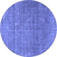 thumbnail image 1 of Ahgly Company Machine Washable Indoor Round Persian Blue Traditional Area Rugs, 6' Round, 1 of 4