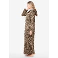 thumbnail image 3 of Dreams & Co. Plus Size Long Hooded Fleece Sweatshirt Robe, 3 of 6