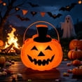 thumbnail image 4 of Tuvgenk Night Lights LED Lamp Pumpkin Plastic Halloween Decor Gifts Yellow Autumn Bedside Touch Lamp Outdoor,Halloweens Party Decoration Indoor, 4 of 8