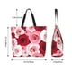 thumbnail image 5 of Disketp Rose Bolsa Tote Estampada para Mujer, Bolso de Hombro y de Mano para Compras y Viajes, 5 of 8