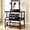 Black, variant on Aheaplus 3-Tier Rolling 3D Printer Stand with Power Outlet, 23.6"×23.6" Heavy-Duty Wood Storage Cart with Locking Wheels & Filament Spool Holder, Fits 2 Devices, for Home Office Workshop,Black