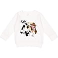 thumbnail image 2 of Inktastic I'm Four-cowgirl Riding Horse Birthday Toddler Sweatshirt, 2 of 4