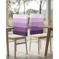 thumbnail image 4 of nqOlkjepod Purple Ombre Chair Covers Set of 4, Decorative Chair Back Cover, Modern Abstract Art Farmhouse Striped Dining Room Chair Slipcovers Removable Chair Protectors Covers for Party Banquet, 4 of 7