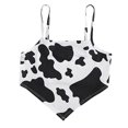 thumbnail image 1 of Chaleco sin mangas con estampado de vaca de un hombro para mujer, blusa sin mangas, camisola, camisetas sin mangas Pompotops lopia990383, 1 of 6