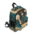 thumbnail image 2 of FORMRS School Backpack with Front Zippered Pocket 12" Student Travel Daypack, Dinosaur at Night, 2 of 6