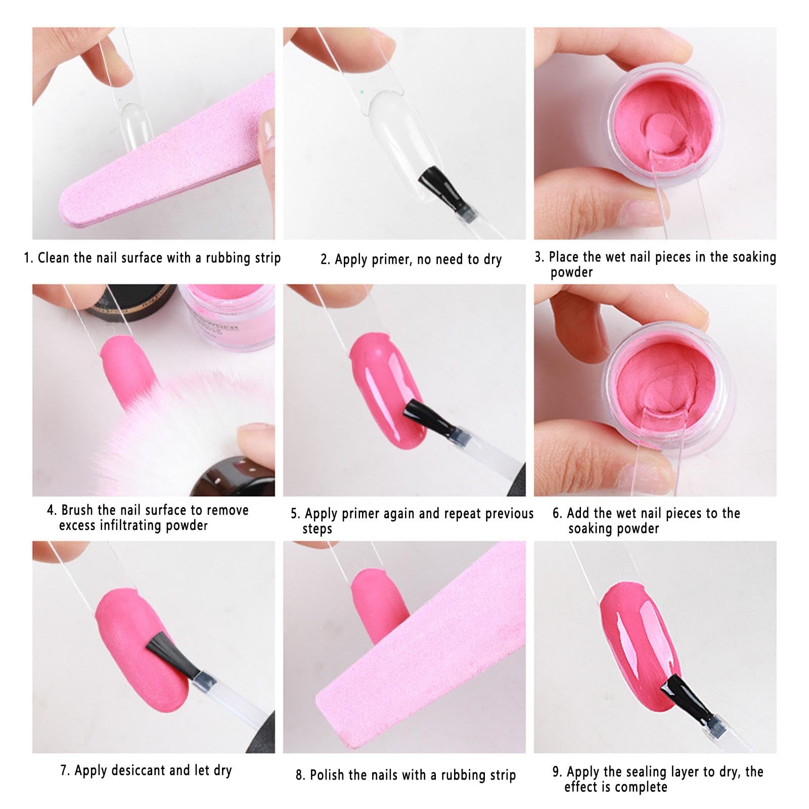 Hand File for Nails Glitter Dip Nail Nail Kits No More Biting Nails Nail Tips Set Nail Tech Dip Nail Set French Nails Nail Base Coat And Top Coat Set Dip Nails Glitter Nail Colors Nail Hand Less than