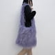 thumbnail image 5 of Bolso Mujer Mullido Bandolera Piel Sintética Color Sólido Niñas Invierno Morado, 5 of 7
