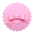 thumbnail image 1 of Bowknot Dust Reusable Copa Silicona Tapa Cubierta Sellado () Rosa, 1 of 8
