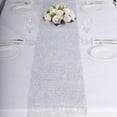 thumbnail image 2 of BalsaCircle 12x108 in Silver Metallic Tinsel Polyester Table Runner Wedding Party Events Decorations Supplies, 2 of 8