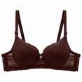 thumbnail image 3 of SROBPTY Womens Bras Print Solid Lace Underwire Push Up Thin Brassiere for Daily Wear, 3 of 5