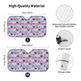 thumbnail image 5 of Yiaed Bees And Daisies Striped Print Car Windshield Sunshade Front Auto Car Front Window Sun Shade Foldable Sun Visor Shield Cover Auto Accessories for Sedan SUV Truck-Medium, 5 of 5