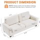 thumbnail image 2 of 83" Cozy Corduroy Couches, Modern Sofá tapizado con reposabrazos Anchos, Cloud con Asiento de Gran Formato Sofá, Estructura Resistente de Montaje Sencillo, 2 of 7
