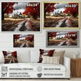 thumbnail image 4 of Designart "Red Farmhouse Rustic gracefulness III" Farm Floater Framed Canvas Art Print, 4 of 7