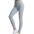 thumbnail image 3 of 3D Cellulite Leggings for Women 3D Anti Cellulite Leggings for Women Fitness Sport Pants No Front Seam Leggings Anti Cellulite Leggings No Curling Lift Pants High Waisted Leggings Breathable Grey S, 3 of 5