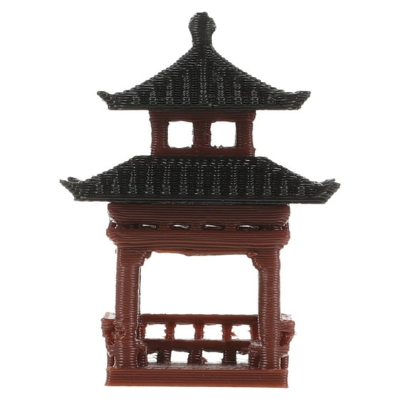 Miniature Pagoda Figurines Chinese Garden Statues Tiny Pavilion Model Home Zen Decor Meditation Accessories For Home Decor Yard Decorations Outdoor Statues Asian Japanese