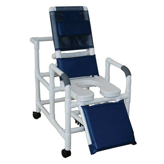 MJM International 193-SSDE Reclining Shower Chair with Soft Seat