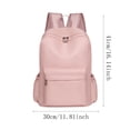 thumbnail image 3 of Solid Color Schoolbag Large Capacity Backpack for Students Daily Use, 3 of 6
