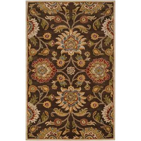 Hand Tufted Wool Chocolate Waltzer Area Rug 7 6 X 9