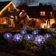 thumbnail image 4 of Luces solares para jardín Luces solares para exteriores Impermeable Paquete de 2 Luces de estaca de fuegos artificiales con energía solar 120 LED Solar Exterior (Colorido), 4 of 5