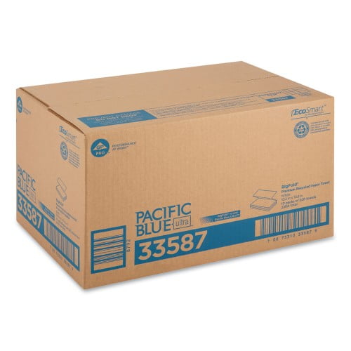 Pacific Blue Ultra Folded Paper Towels, 1-Ply, 10.2 x 10.8, White, 220/Pack, 10 Packs/Carton Pacific Blue Ultra Folded Paper Towels, 1-Ply, 10.2 x 10.8, White, 220/Pack, 10 Packs/Carton
