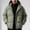 Army Green, variant on COSFO Quilted Winter Jackets Puffer for Men with Hood Coat Full Zip Solid Color Heavyweight Warm Outerwear Jackets
