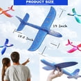 thumbnail image 3 of 3 Pack LED Light Airplane Toys-18.5” X-Large Throwing Foam Plane With 2 Flight Modes Glider Plane-Outdoor Flying Toys, 3 of 7
