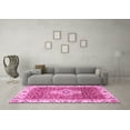 thumbnail image 3 of Ahgly Company Indoor Rectangle Abstract Pink Modern Area Rugs, 7' x 9', 3 of 4