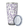 thumbnail image 2 of Fotbe Lavender Flowers Pattern 20 oz Tumbler Stainless Steel Vacuum Insulated Coffee Ice Cup Double Wall Travel Flask Leak-proof Coffee Cup-Without Straw, 2 of 8