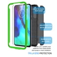 thumbnail image 4 of Case for Moto G Power / Moto G Stylus (2020) / Moto G Pro, [2 Pack Temerped Glass Screen Protector] [Kickstand] Combo Holster Belt Clip [Heavy Duty] Full-Body Rugged Holster Case (Blue), 4 of 8