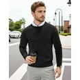 thumbnail image 4 of COOFANDY Men's Crew Neck Knitted Pullover Slim Fit Lightweight Sweatshirt all-Season Casual Dressy Wear, 4 of 6