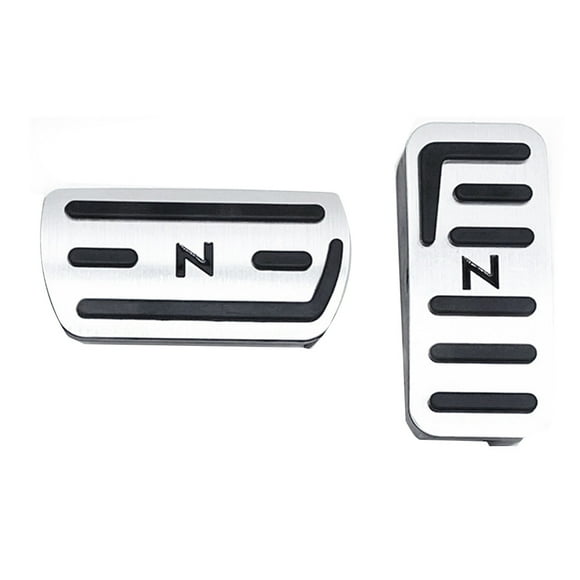 Silver Gas Accelerator Pedal and Break Pedal Cover Non-Slip for N-BOX N-VAN N-WGN N-ONE JJ