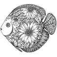 thumbnail image 3 of ZoCo Adult Coloring Books, 10 Pack - Oceans: Stress Relieving Designs, 3 of 7