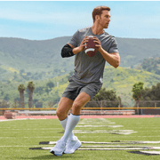 Copper Fit Energy Compression Socks, White, L/XL, Unisex