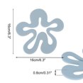 thumbnail image 2 of Unique Bargains 1 Pc Reusable Flower Silicone Coaster Blue, 2 of 5