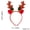 Red, variant on Christmas Headbands Reindeer antler headbands Christmas tree headband headband hat top for Christmas party supplies, Christmas party decoration gifts - one size