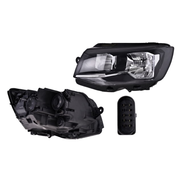 Faro Eléctrico Izquierdo DEPO 2016 A 2019 Volkswagen C/Motor P/Foco H4