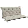 thumbnail image 1 of Outsunny 2 Seater Garden Bench Cushions, 4.7 Inch Thick Outdoor Soft Pad, 1 of 10